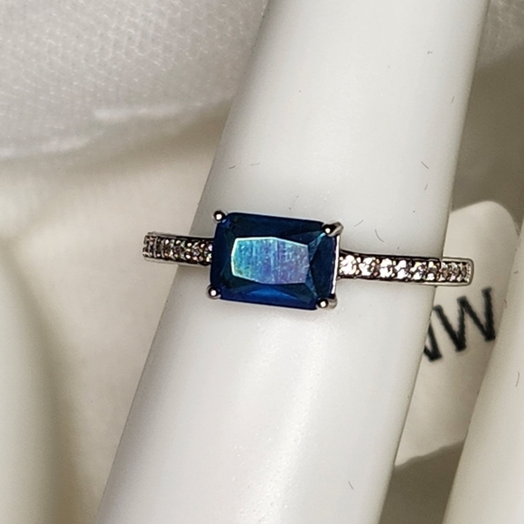 🍒 Blue Opal S925 Ring Sz.6 - Picture 1 of 1